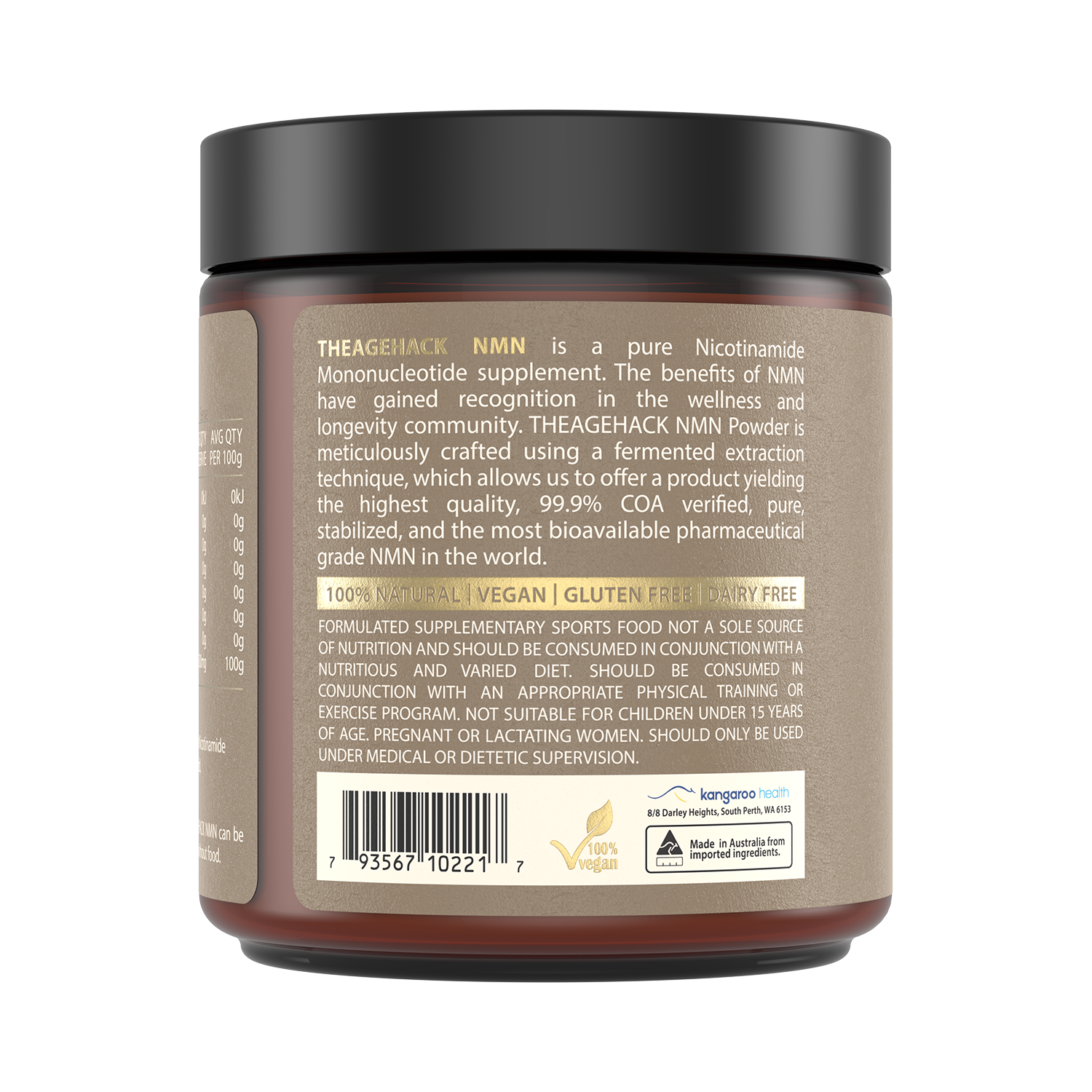 THEAGEHACK 100g NMN Powder - Description