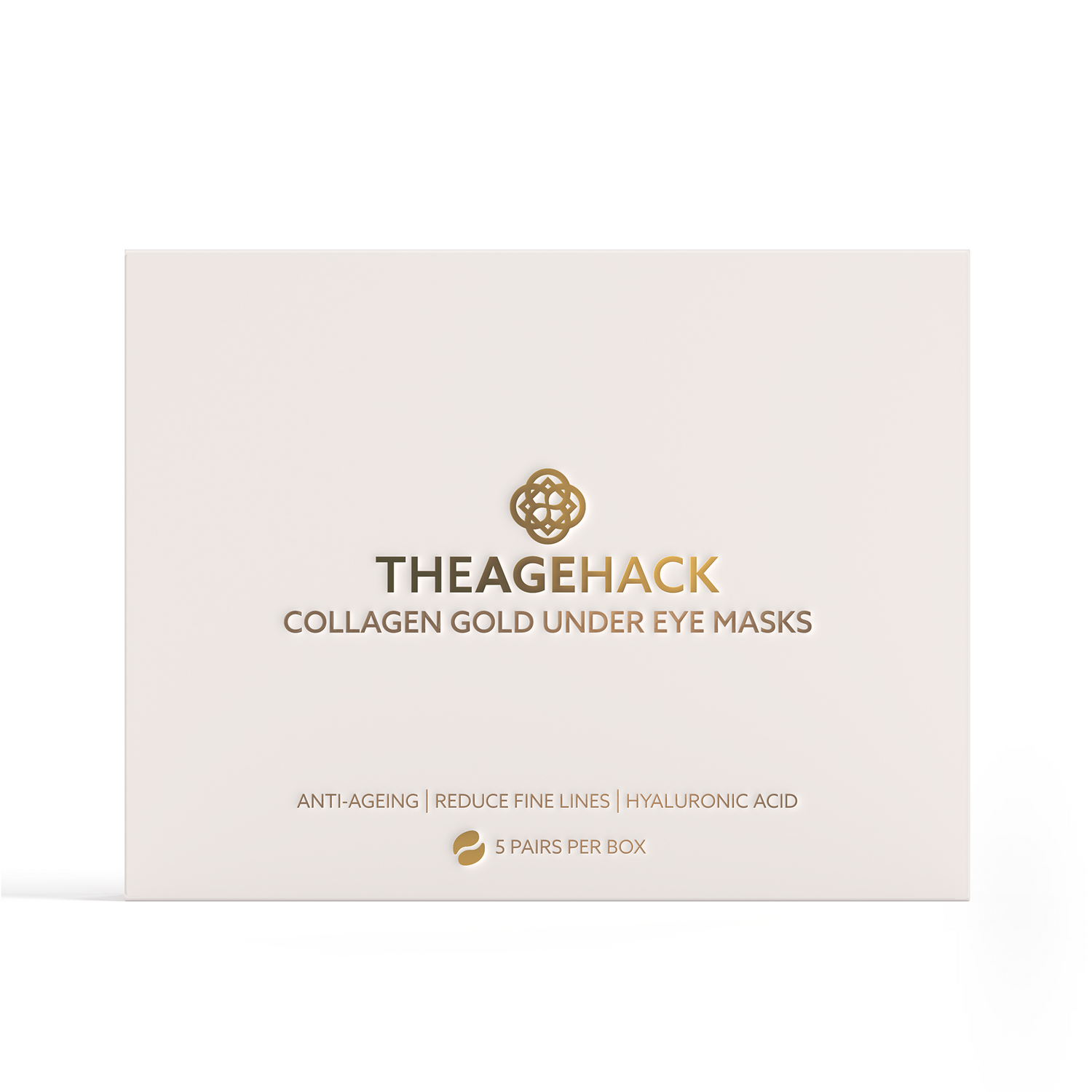 THEAGEHACK Collagen Under Gold Eye Mask - Front Label